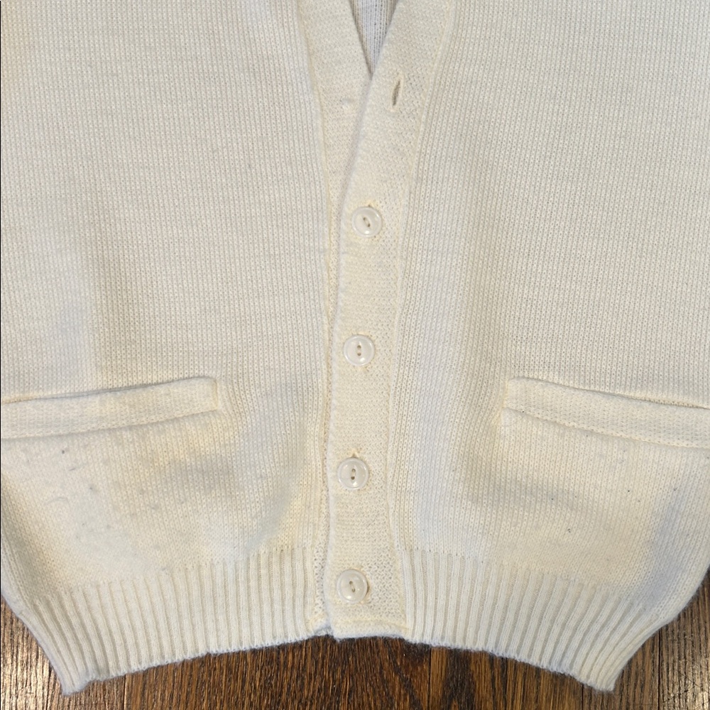 Vintage 80s Preppy Knit Cardigan Sweater - Picture 10 of 12